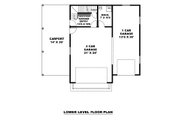 Craftsman Style House Plan - 1 Beds 1 Baths 1047 Sq/Ft Plan #117-982 