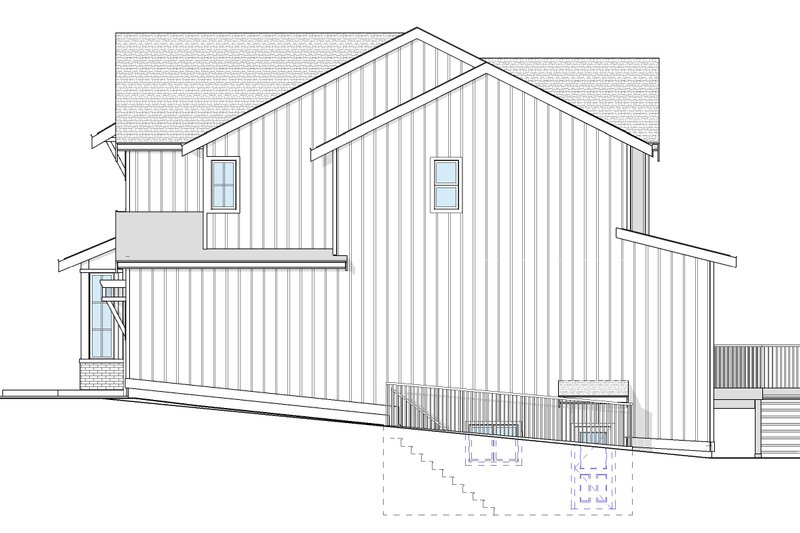 House Blueprint - Exterior - Other Elevation 2 for Farmhouse House Plan #1114-110 - 4 bed, 2.5 bath