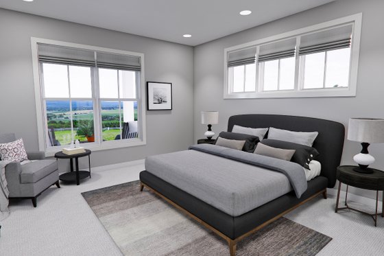 Interior - Master Bedroom for Farmhouse House Plan #51-1277 - 4 bed, 4.5 bath