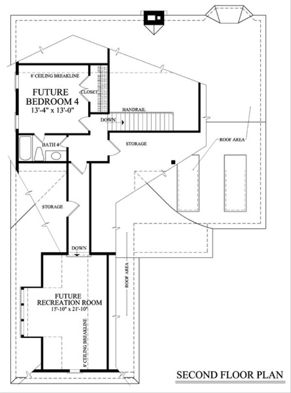 Home Plan - Cottage Floor Plan - Upper Floor Plan #137-260