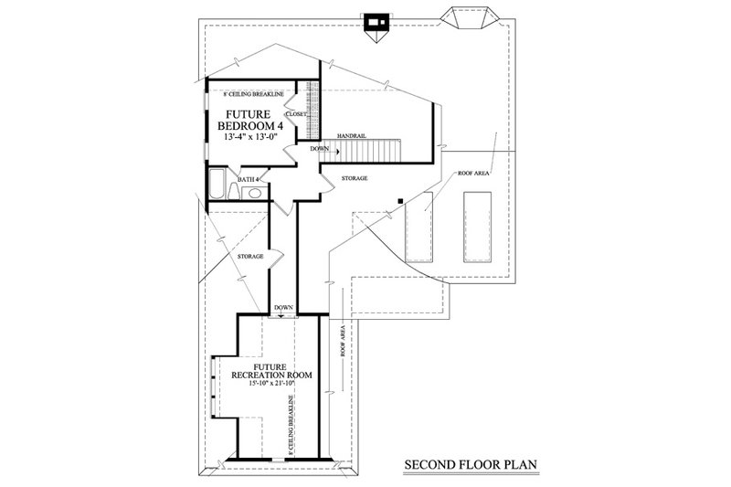 Dream House Plan - Floor Plan - Upper Floor for Cottage House Plan #137-260 - 3 bed, 4 bath