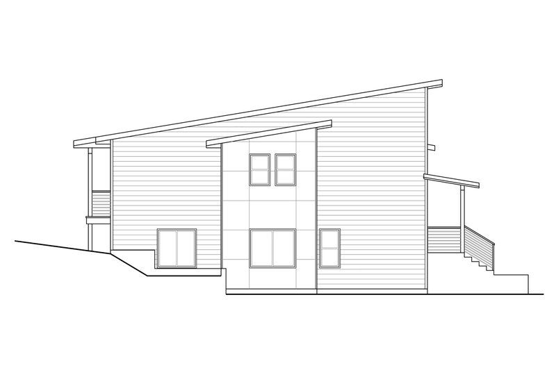 Architectural House Design - Exterior - Other Elevation for Contemporary House Plan #124-1172 - 3 bed, 2.5 bath