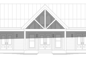 Exterior - Front Elevation 3 for Ranch House Plan #932-395 - 2 bed, 2 bath