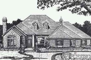 Colonial Exterior - Front Elevation Plan #310-888