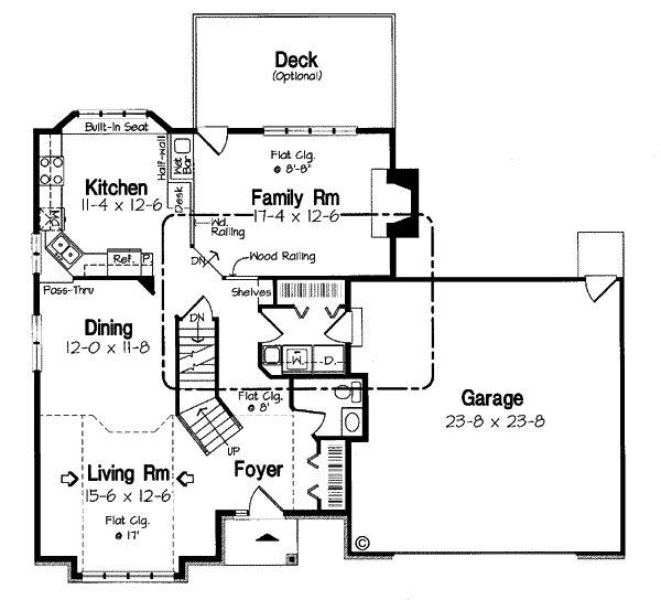 Traditional Floor Plan - Main Floor Plan #312-330