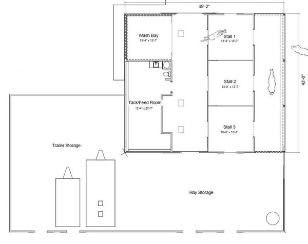Country Floor Plan - Main Floor Plan #451-30