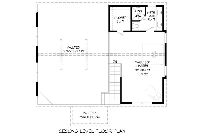 Architectural House Design - Floor Plan - Upper Floor for Southern House Plan #932-841 - 4 bed, 3 bath