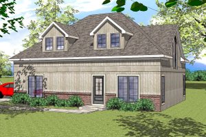 Southern Exterior - Front Elevation Plan #8-312
