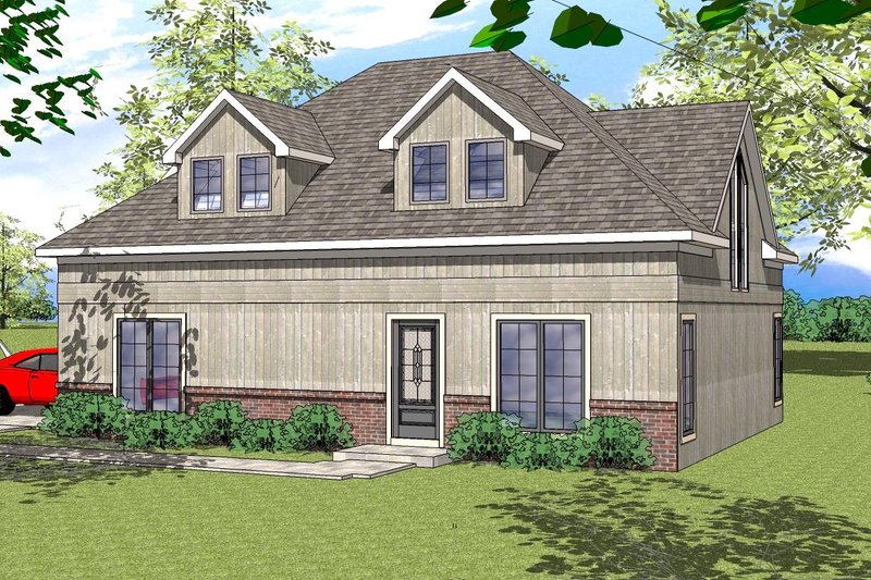 Home Plan - Southern Exterior - Front Elevation Plan #8-312