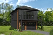 Contemporary Style House Plan - 1 Beds 1.5 Baths 632 Sq/Ft Plan #932-431 