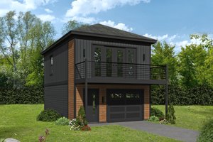 Contemporary Exterior - Front Elevation Plan #932-431