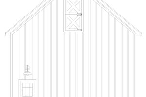 Exterior - Other Elevation 1 for Farmhouse House Plan #932-565, 0 bath