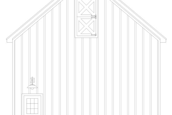 Exterior - Other Elevation 1 for Farmhouse House Plan #932-565, 0 bath