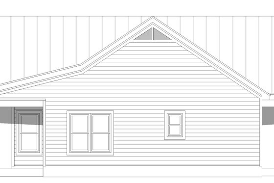 Exterior - Other Elevation 1 for Ranch House Plan #932-395 - 2 bed, 2 bath