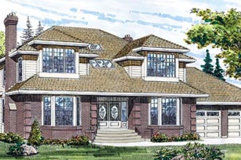 Traditional Style House Plan - 4 Beds 3 Baths 3089 Sq/Ft Plan #47-197