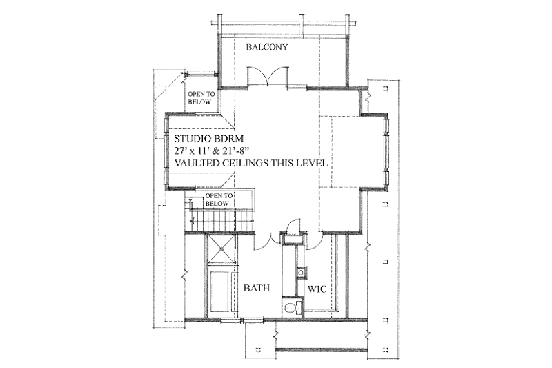 Dream House Plan - Floor Plan - Upper Floor for Cottage House Plan #118-112 - 2 bed, 2 bath