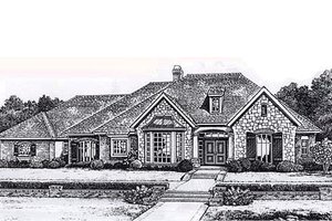 Traditional Exterior - Front Elevation Plan #310-837