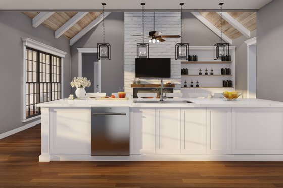 Interior - Kitchen 2 for Farmhouse House Plan #17-3443 - 3 bed, 2 bath