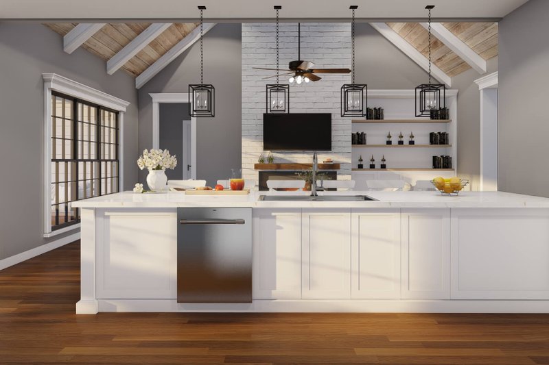 House Blueprint - Interior - Kitchen 2 for Farmhouse House Plan #17-3443 - 3 bed, 2 bath