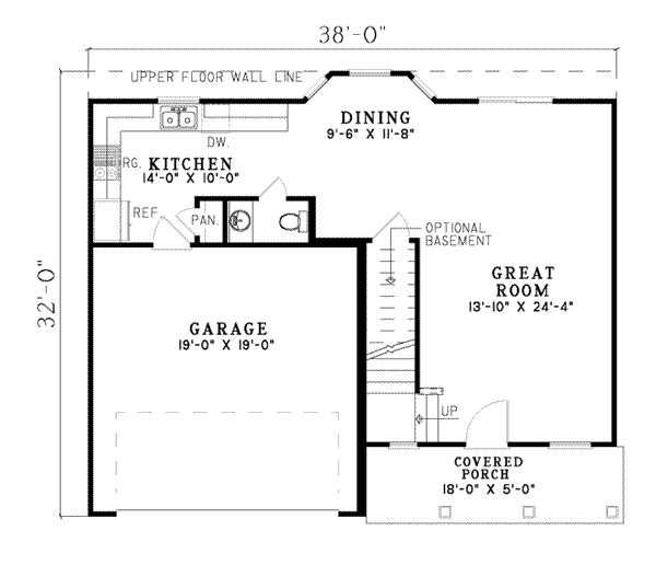 Traditional Floor Plan - Main Floor Plan #17-434