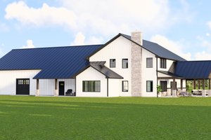 Exterior - Rear Elevation for Barndominium House Plan #1064-160 - 3 bed, 2.5 bath