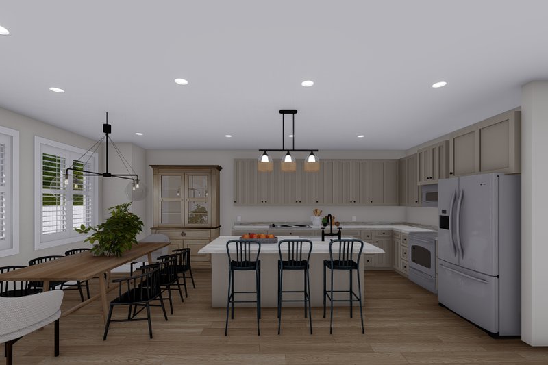 Architectural House Design - Interior - Kitchen 2 for Traditional House Plan #1060-143 - 3 bed, 2.5 bath