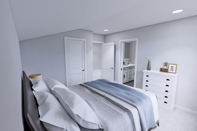 Architectural House Design - Interior - Bedroom for Bungalow House Plan #51-1552 - 5 bed, 4 bath