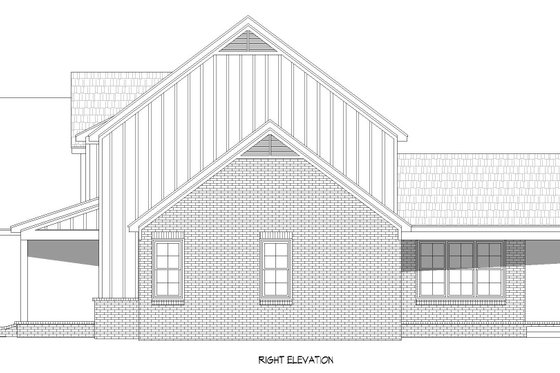 Exterior - Other Elevation 1 for Farmhouse House Plan #932-723 - 4 bed, 4 bath