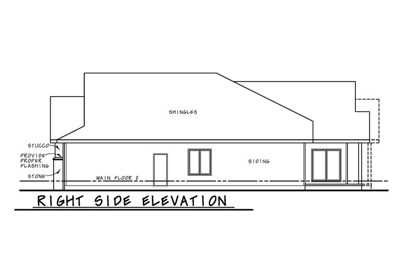 Architectural House Design - Exterior - Other Elevation 1 for Farmhouse House Plan #20-2632 - 3 bed, 2695 bath