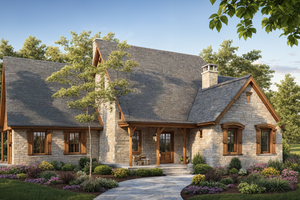 Farmhouse Exterior - Front Elevation Plan #30-186
