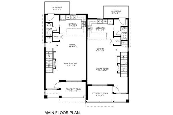 House Plan Design - Modern Floor Plan - Main Floor Plan #126-278