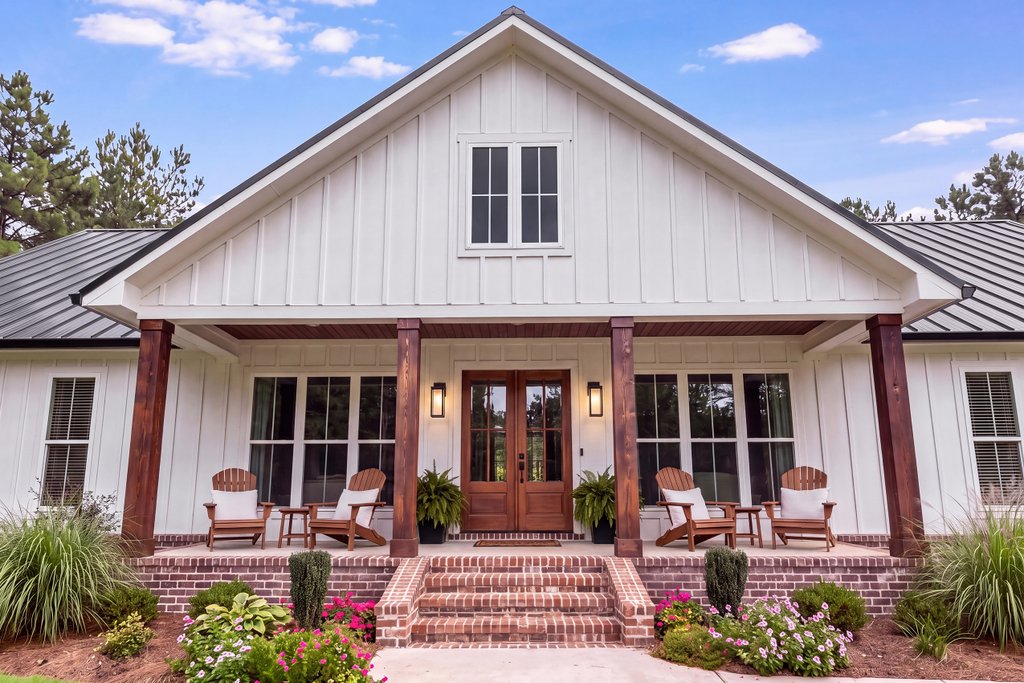 Exterior - Front Elevation 8 for Barndominium House Plan #430-451 - 3 bed, 2 bath