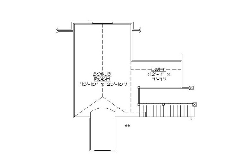 Home Plan - Floor Plan - Upper Floor for Craftsman House Plan #5-469 - 5 bed, 5.5 bath