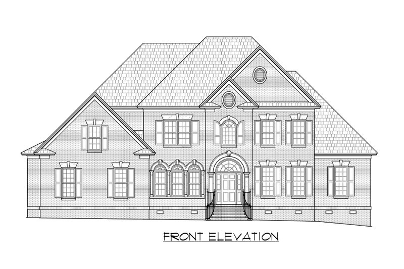 Dream House Plan - Exterior - Front Elevation 4 for Classical House Plan #1054-64 - 5 bed, 4.5 bath