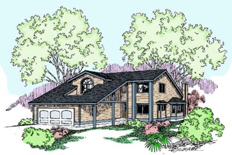 Architectural House Design - Exterior - Front Elevation Plan #60-511