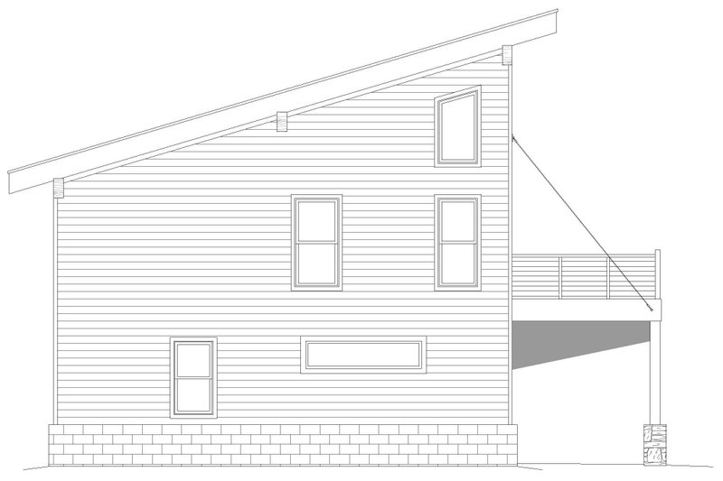 Home Plan - Exterior - Other Elevation for Contemporary House Plan #932-500 - 2 bed, 2.5 bath