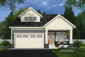 Exterior - Front Elevation 6 for Craftsman House Plan #51-1498 - 4 bed, 3 bath