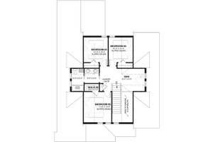 Floor Plan - Upper Floor for Country House Plan #23-2243 - 4 bed, 2.5 bath