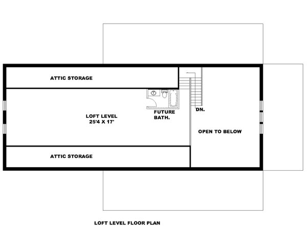Architectural House Design - Ranch Floor Plan - Upper Floor Plan #117-930