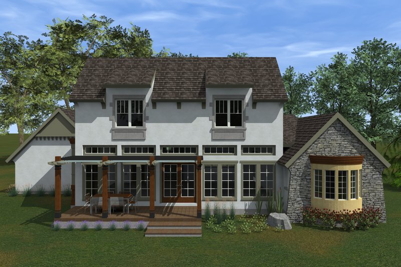 Traditional Style House Plan - 3 Beds 3.5 Baths 2164 Sq/Ft Plan #933-4 Exterior