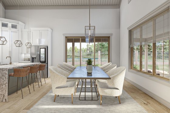 Interior - Dining Room 1 for Barndominium House Plan #455-244 - 3 bed, 2 bath
