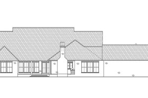 Exterior - Rear Elevation for Country House Plan #1074-40 - 3 bed, 3.5 bath
