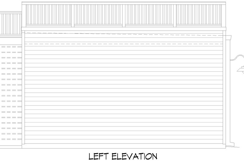 House Design - Exterior - Other Elevation 1 for Colonial House Plan #932-1092, 0 bath