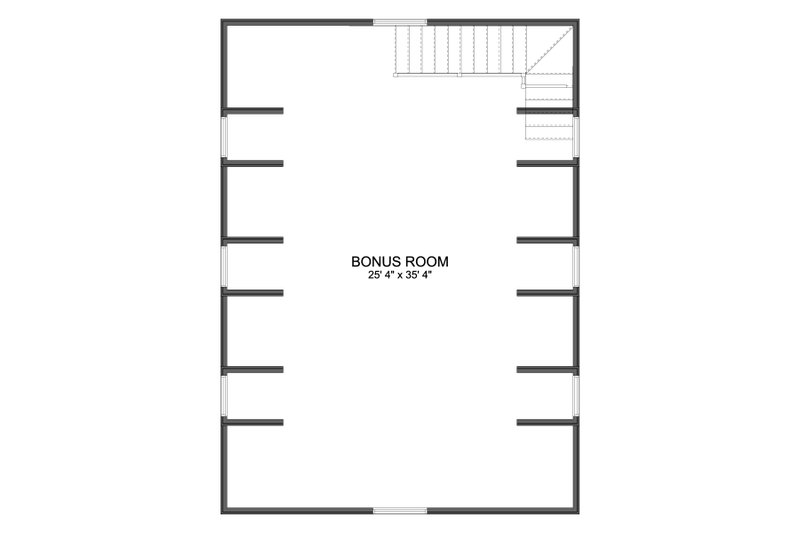 House Design - Floor Plan - Upper Floor for Country House Plan #1060-228, 0 bath