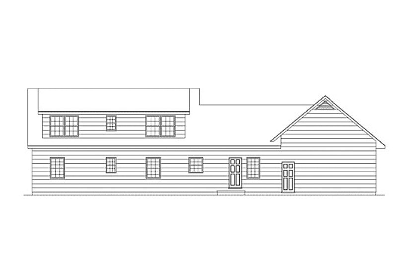 Dream House Plan - Exterior - Rear Elevation for Country House Plan #57-519 - 4 bed, 2 bath