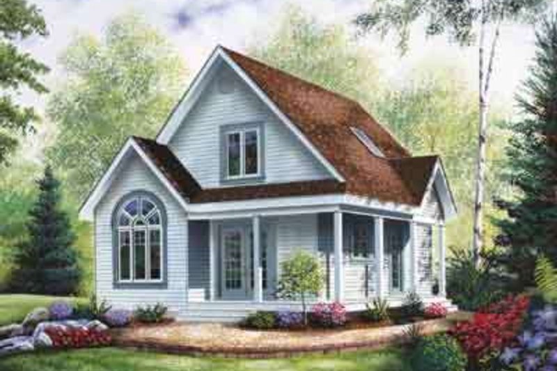 Architectural House Design - Country Exterior - Front Elevation Plan #23-2095