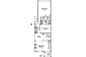 Floor Plan - Main Floor for Traditional House Plan #81-450 - 3 bed, 2.5 bath