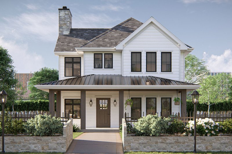 Architectural House Design - Modern Exterior - Front Elevation Plan #455-341