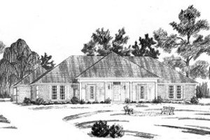 Mediterranean Exterior - Front Elevation Plan #36-291
