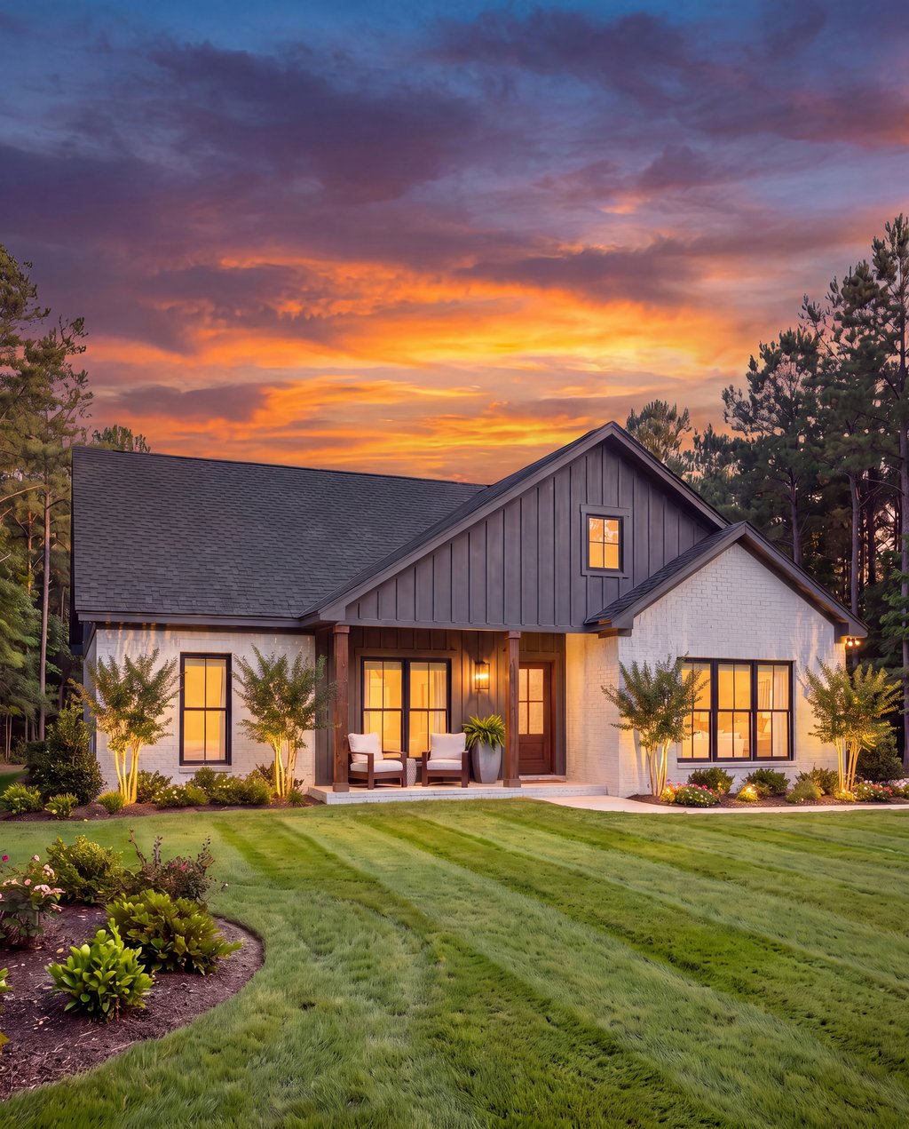Exterior - Front Elevation 4 for Farmhouse House Plan #430-445 - 3 bed, 2 bath